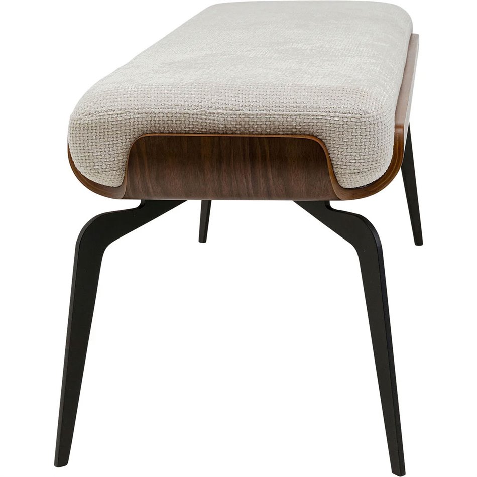 Bench Marc, brown/light beige, H50x140x45cm