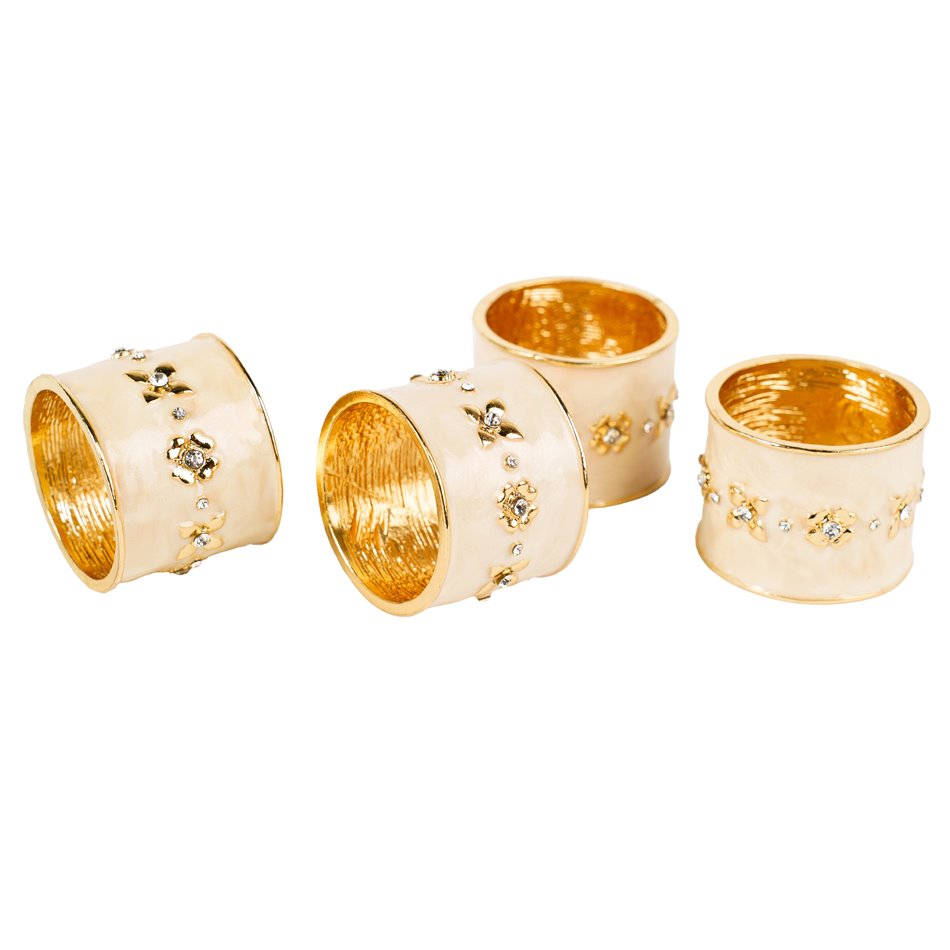 Napkin ring Palencija set of 4, H3.5cm, D4cm
