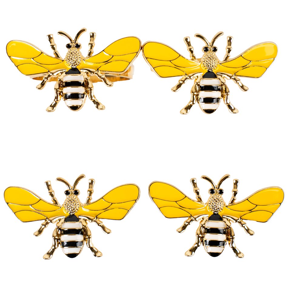 Napkin ring Paleo set of 4, H4.5x3x5cm