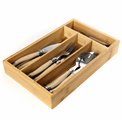 Cutlery set in Bamboo Box for 4 persons, 16 pcs., H5.5x20x30.5cm