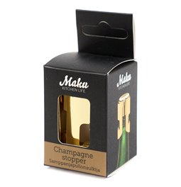 Champagne stopper, gold color, H5.5x4x4cm