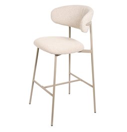 Bar chair Landsem 20, sand color/taupe, H104x52x50.5cm seat height 75cm
