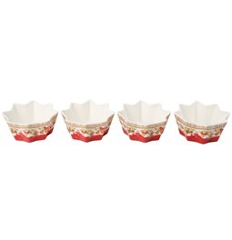Porcelain bowl set 4 CHRISTMAS MEMORIES, 11x11cm H5cm