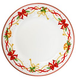 Dinner plate CHRISTMAS TALE, porcelain, D26,5cm