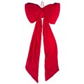 Рождественский декор Velvet bow puffed red, H145x52x15cm