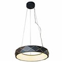 Pendant lamp Rully black, H18-110cm, D50cm, LED 28.8W, 3000K, 2300lm