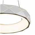 Pendant lamp Rully white, H18-110cm, D50cm, LED 28.8W, 3000K, 2300lm