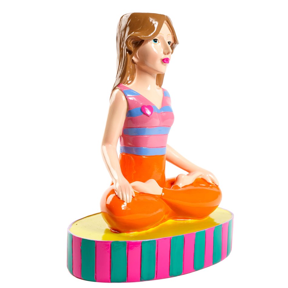 Vase Yoga Lady M, multi, H20x16.5x10cm