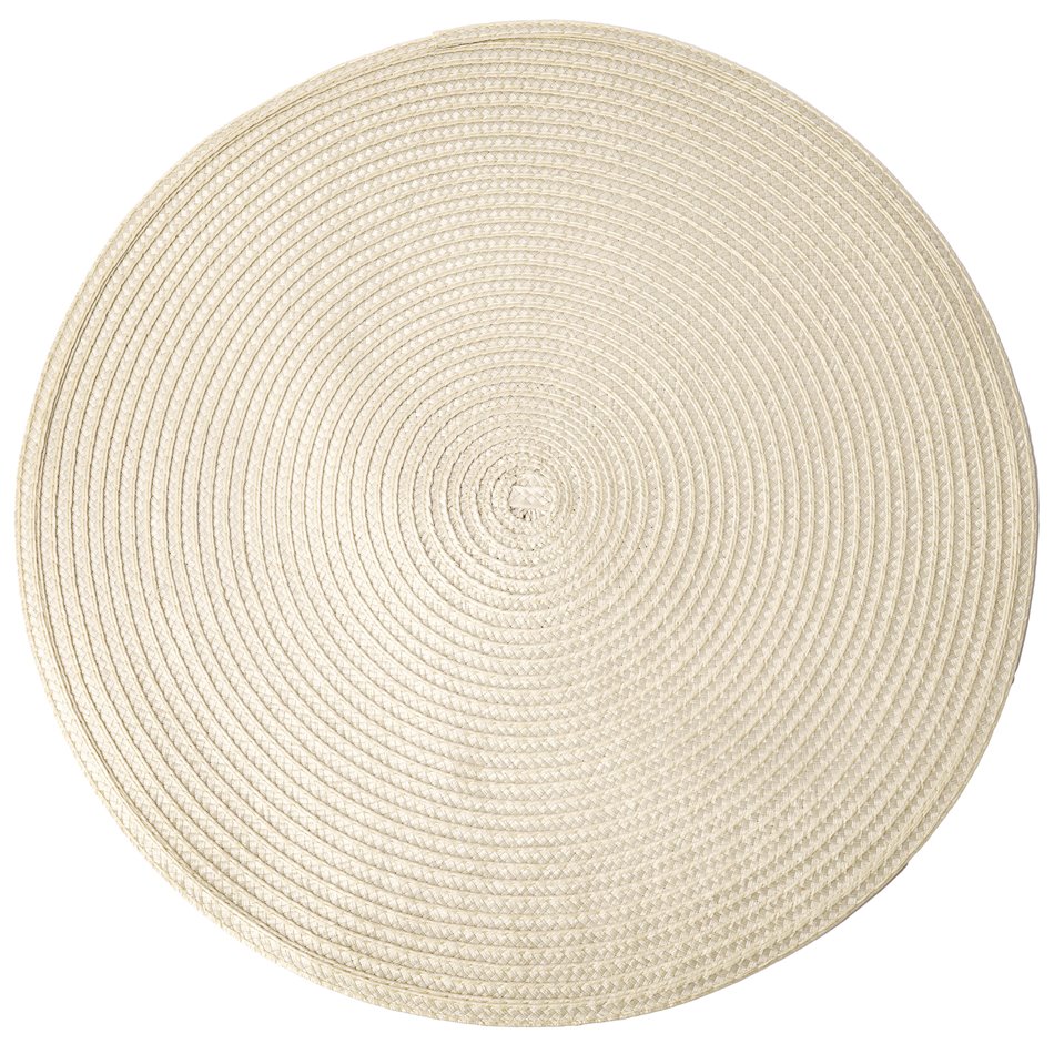 Placemat BRAID ROUND, beige, D38cm