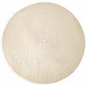 Placemat BRAID ROUND, beige, D38cm