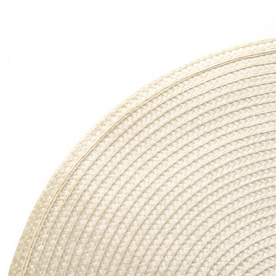 Placemat BRAID ROUND, beige, D38cm