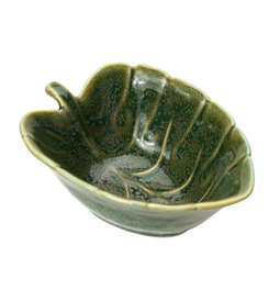 Decorative tray Tarha, green, H4.5x12.1x9.2cm