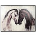 Canva Black and white horses, 120x90cm