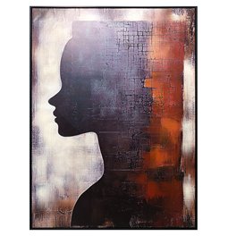 Canva Lady in black II, 90x120x4cm