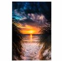 Glass picture Sunset by the sea, 80x120x0.4cm