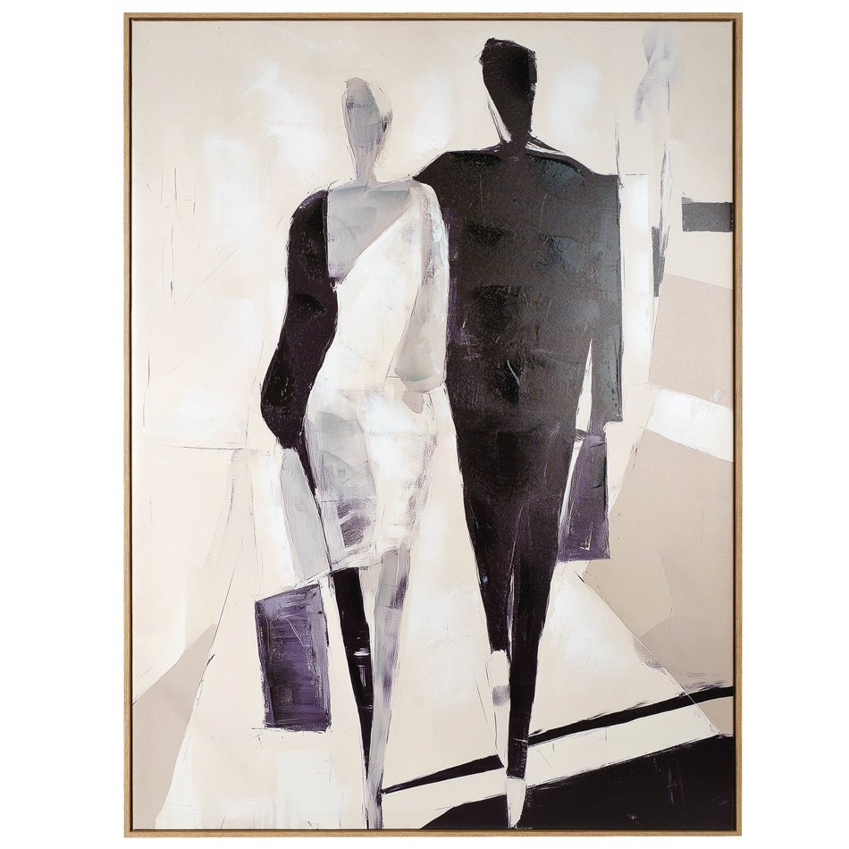 Картина на холсте Woman and men, 90x120x4cm