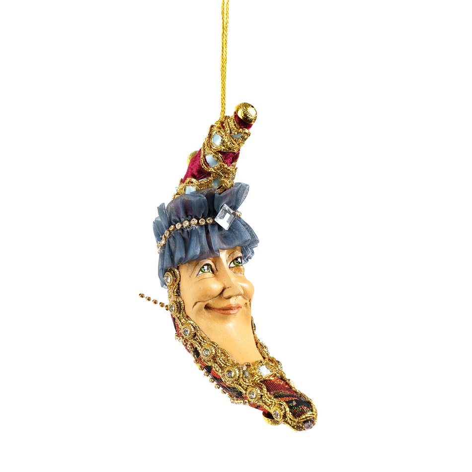 Christmas decor Wizard moon, burgundy