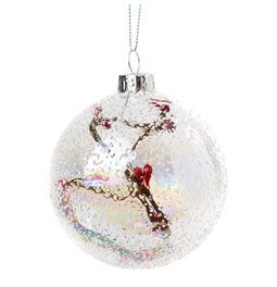 Ёлочное украшение Ball sugar, 8cm