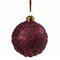 Ёлочное украшение Ball, burgundy, 8cm