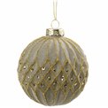 Christmas tree ornament Ball velvet, 8x8x8cm
