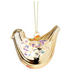 X-mas ball  Bird, 6x5x8cm