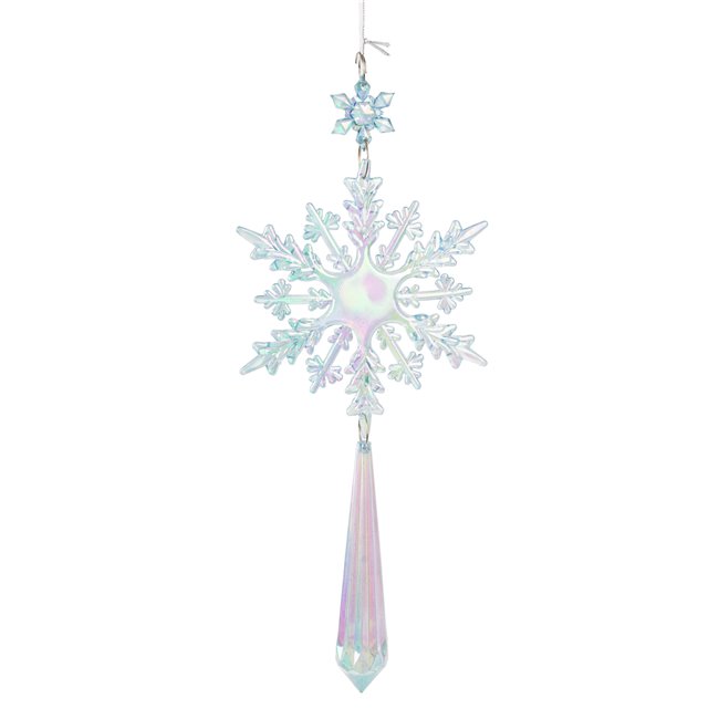 Christmas decor Snowflake rainbow, 24cm