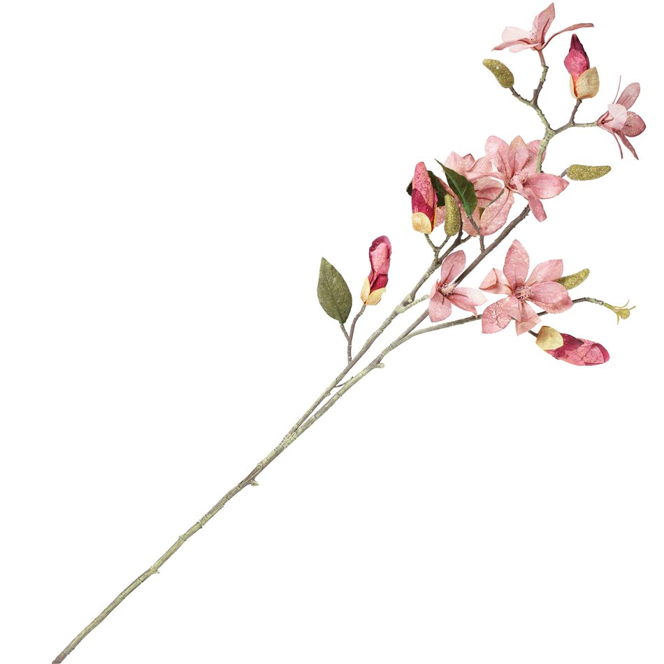 Decorative Flowering cotton branch, 90cm