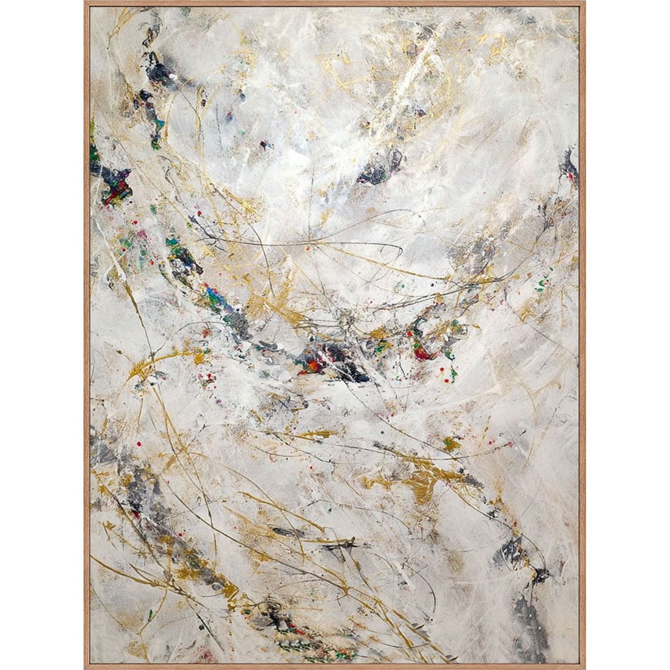 Картина на холсте Abstract gold accenteo, 90x120x4cm