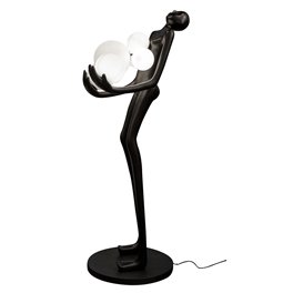 Торшер Rammus II black, черный/белый, H180x80x60cm, E27x6 40W(MAX)