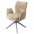 Dining chair Fiorentino 39, rotatable 360 degrees, brown,  H88x66x63cm, seat height 48.5cm