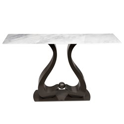 Console Walsend, metal/marble, H85x140x40cm
