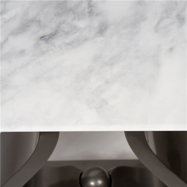 Console Walsend, metal/marble, H85x140x40cm