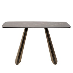 Console Fabian, metal/glass/ceramic, H76x120x40cm