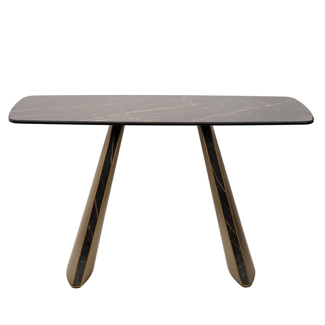 Console Fabian, metal/glass/ceramic, H76x120x40cm