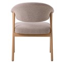 Dining chair ELK CHAIR SAND, oak wood, sand/oak color, H81x63x63cm, seat height 48.5cm