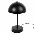 Decorative table lamp Lucia, black, H25cm, D15cm, LED 3W, rechargable