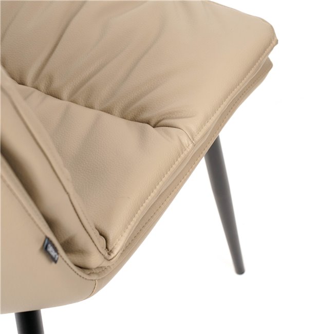 Dining chair Tirro 20753 cappuccino, H84.5x62.5x47.5cm, seat height 49.5cm