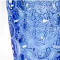 Crystal vase Lisboa Half blue, H35cm, D15cm