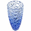 Crystal vase Lisboa Half blue, H35cm, D15cm