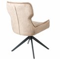 Dining chair Filetino, rotatable 360 degrees, light brown, H89x63.5x55cm, seat height 49cm