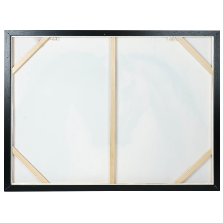 Canva Black and white horses, 120x90x4cm