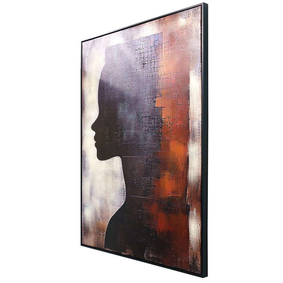 Canva Lady in black II, 90x120x4cm