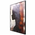 Canva Lady in black II, 90x120x4cm