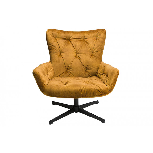 Chair Sellano, golden colour, 85x77x89cm, seat height 40cm