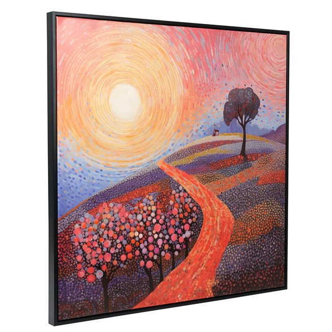 Canva Way into the yellow, 80x80x3.5cm