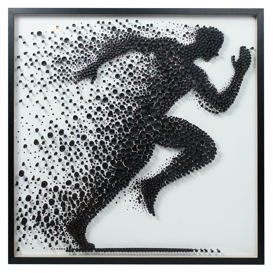Wall decor Runnig man, 100x100cm