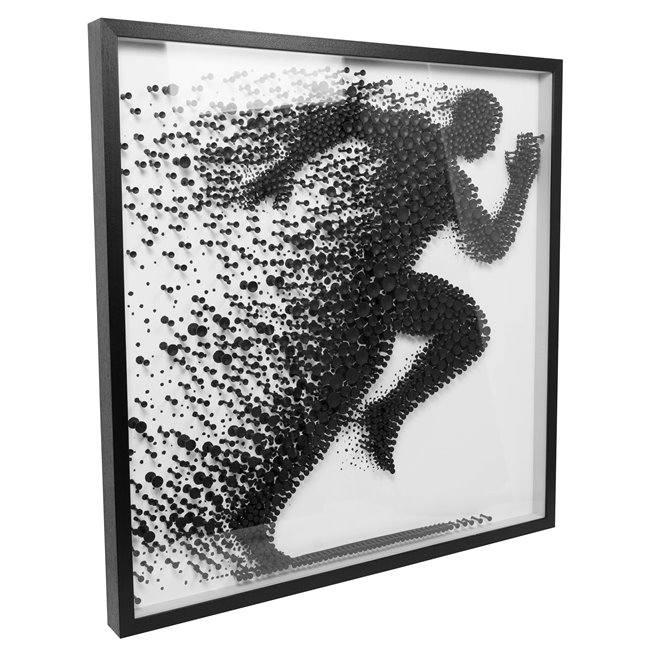 Wall decor Runnig man, 100x100cm