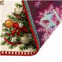 Салфетка под приборы Christmas tree decor, бежевый/красный, 48x33cm