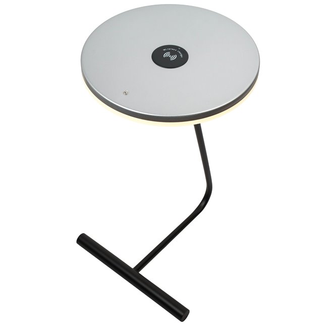 Side table Maida whit LED, D34cm H61cm, 8W, 3000K, 2835lm 
