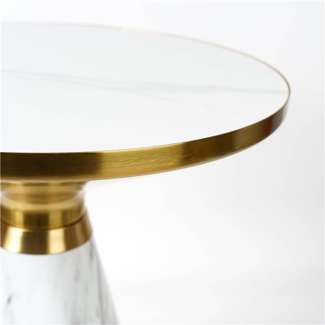 Side table Jakobsberg, iron/ceramic, D50cm H60cm